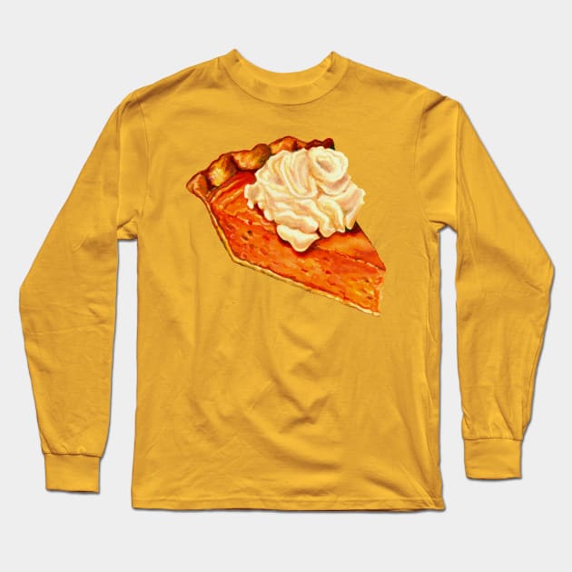 Pumpkin Pie Long Sleeve T-Shirt by KellyGilleran